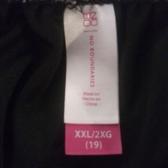 No Boundaries women's size XXL (2XL) 19 black multicolored floral dress - Picture 13 of 15